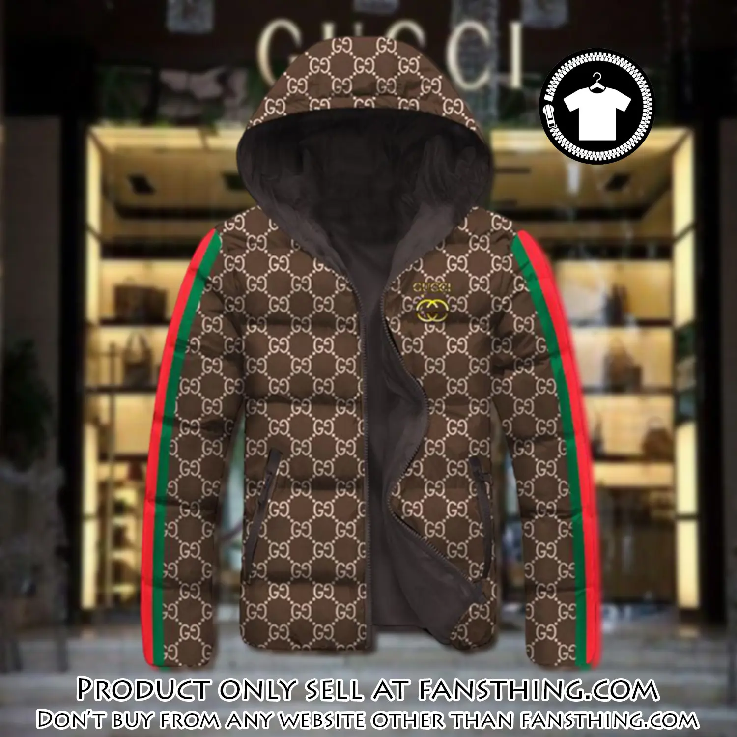 Gucci downfilled coat ultralight down jacket outdoor jacket warm outwear dfj1011 fst0253969